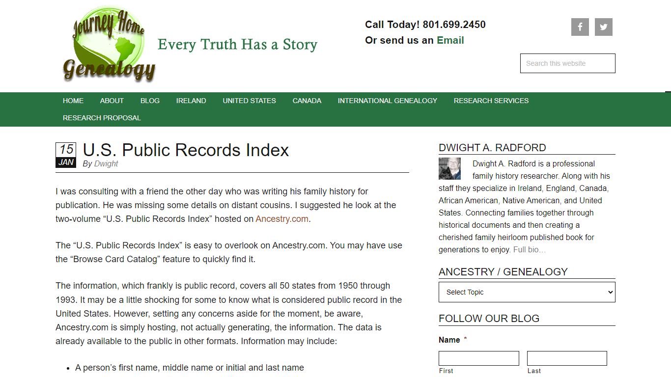 U.S. Public Records Index - thejourneyhomegenealogy.com